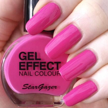 Stargazer GEL EFFECT Nail Polish Extra Glossy Gel Like Varnish NO UV/LED Lamp Cute - hot pink Health & Beauty:Nail Care, Manicure & Pedicure:Nail Polish & Powders:Nail Polish galaxy nail polish nails polish