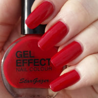 Stargazer GEL EFFECT Nail Polish Extra Glossy Gel Like Varnish NO UV/LED Lamp Deep - classic red Health & Beauty:Nail Care, Manicure & Pedicure:Nail Polish & Powders:Nail Polish nail polish nails