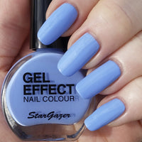 Stargazer GEL EFFECT Nail Polish Extra Glossy Gel Like Varnish NO UV/LED Lamp Sky - pastel blue Health & Beauty:Nail Care, Manicure & Pedicure:Nail Polish & Powders:Nail Polish nail polish nails