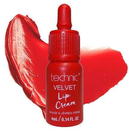 Technic Velvet Lip Cream Liquid Lipsticks Red Lip Colour Collection Hot Red Health & Beauty:Make-Up:Lips:Lipstick galaxy lips lipstick makeup