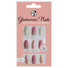 W7 Glamorous Nails False Tips Full Coverage Set of 24 + Glue Lasts up to 7 days Little Memories Jems & Glitter Health & Beauty:Nail Care, Manicure & Pedicure:Nail Art:Artificial Nail Tips false nails nails