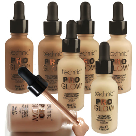 Technic PRO Glow Liquid Foundation Lightweight Satin Finish Health & Beauty:Make-Up:Face:Foundation base face foundation galaxy makeup
