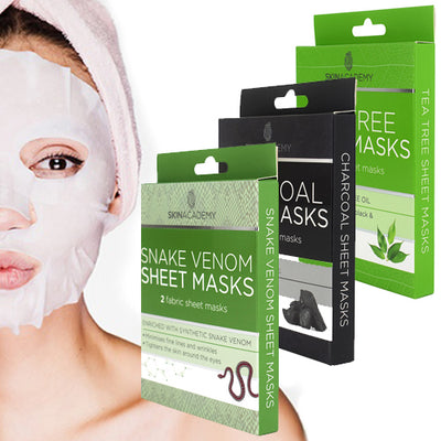 Skin Academy Fabric Face Sheet Mask x 2 applications Health & Beauty:Skin Care:Skin Masks face care skin