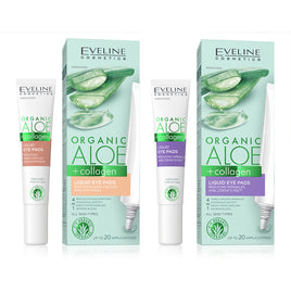 Eveline Organic Aloe + Collagen Liquid Under Eye Pads No rinse Cooling Gel 20ml Health & Beauty:Skin Care:Eye Treatments & Masks face care galaxy skin