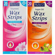 Beauty Formulas Hair Removal Wax Strips – Legs and Body 20 Strips hair removal skin