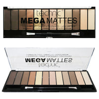 Technic Eyeshadow Palette Mega Mattes - brown beige cream nudes Health & Beauty:Make-Up:Eyes:Eye Shadow eyes eyeshadow makeup