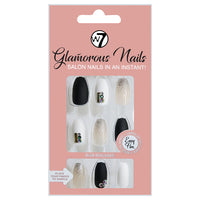 W7 Glamorous Nails False Tips Full Coverage Set of 24 + Glue Lasts up to 7 days Nailed it! Jems & Glitter Health & Beauty:Nail Care, Manicure & Pedicure:Nail Art:Artificial Nail Tips false nails nails
