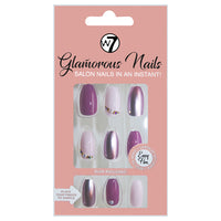W7 Glamorous Nails False Tips Full Coverage Set of 24 + Glue Lasts up to 7 days Pleasure Treasure Jems & Pearls Health & Beauty:Nail Care, Manicure & Pedicure:Nail Art:Artificial Nail Tips false nails nails