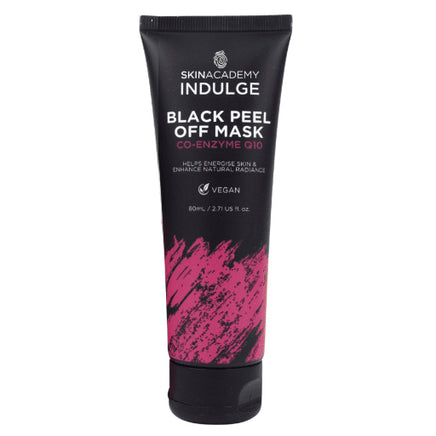 Skin Academy Indulge Black Peel Off Mask Cleans Skin Reduces Blackheads 80ml Co-Enzyme Q10 Health & Beauty:Skin Care:Skin Masks face care face mask galaxy skin