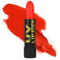 Stargazer Bright NEON Lipsticks UV reactive Colour GLOW under UV light Neon Red fancy lips makeup