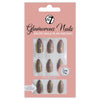 W7 Glamorous Nails False Tips Full Coverage Set of 24 + Glue Lasts up to 7 days Silver Lining Chrome Chameleon Stiletto Health & Beauty:Nail Care, Manicure & Pedicure:Nail Art:Artificial Nail Tips false nails nails