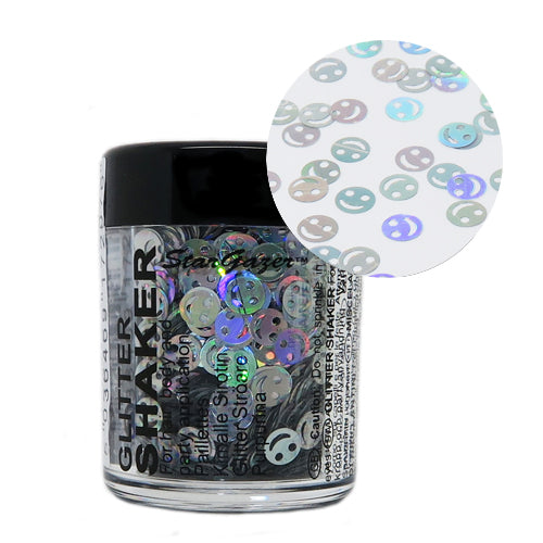 Stargazer SHAPES Chunky Loose Glitter Face Body Nail Hair Art Manicure Holographic Smiley Health & Beauty:Make-Up:Eyes:Eye Shadow fancy glitter makeup stars