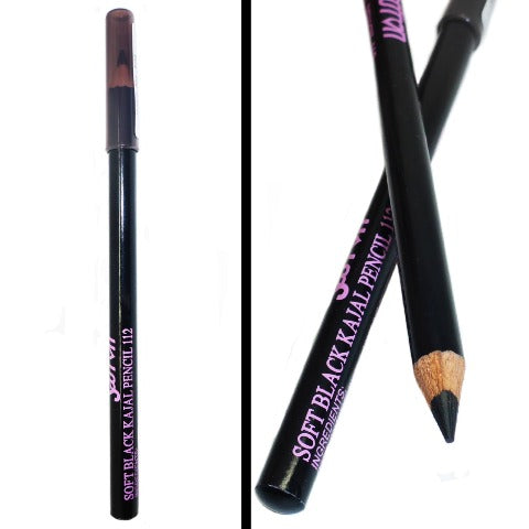 SAFFRON LONDON Soft BLACK Kajal Pencil Eyeliner KOHL Eye Crayon Health & Beauty:Make-Up:Eyes:Eyeliner eyeliner eyes makeup