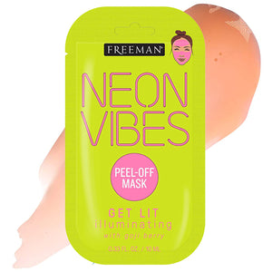 Freeman Face Mask NEON VIBES Collection All Skin Types Get Lit Illuminating Peel-off Mask Health & Beauty:Skin Care:Skin Masks face care skin